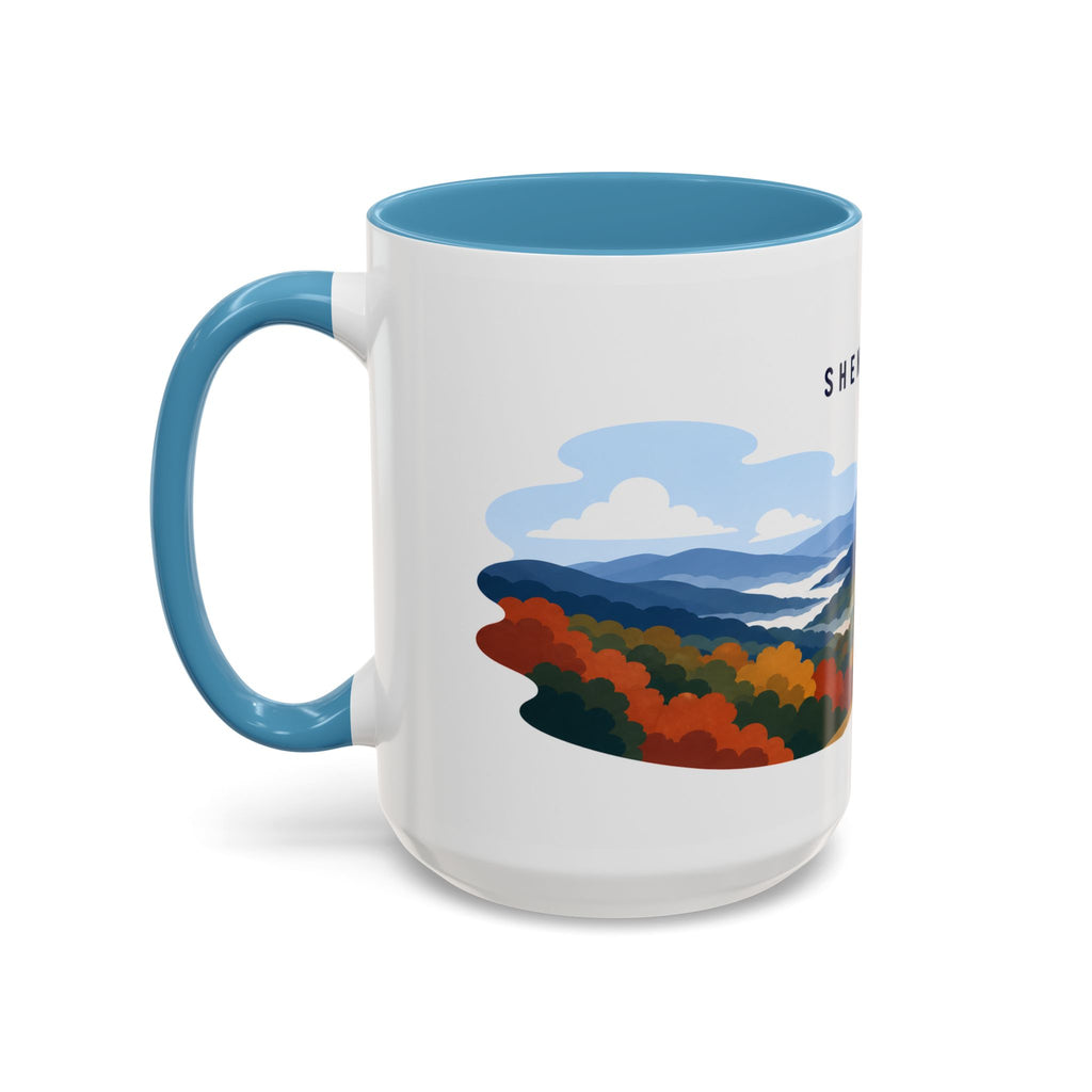 Shenandoah National Park Coffee Mug | Solid Color Block Park Souvenir | 11oz 15oz Accent Mug