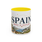 Spain Home Country Mug | Moving Away Gift | Long Distance Friendship | 11 oz 15 oz Accent Mug