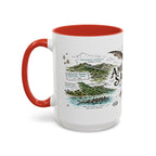 American Samoa National Park Coffee Mug | Pacific Island Rainforest Reef Gift | Accent Color Ceramic 11oz 15oz