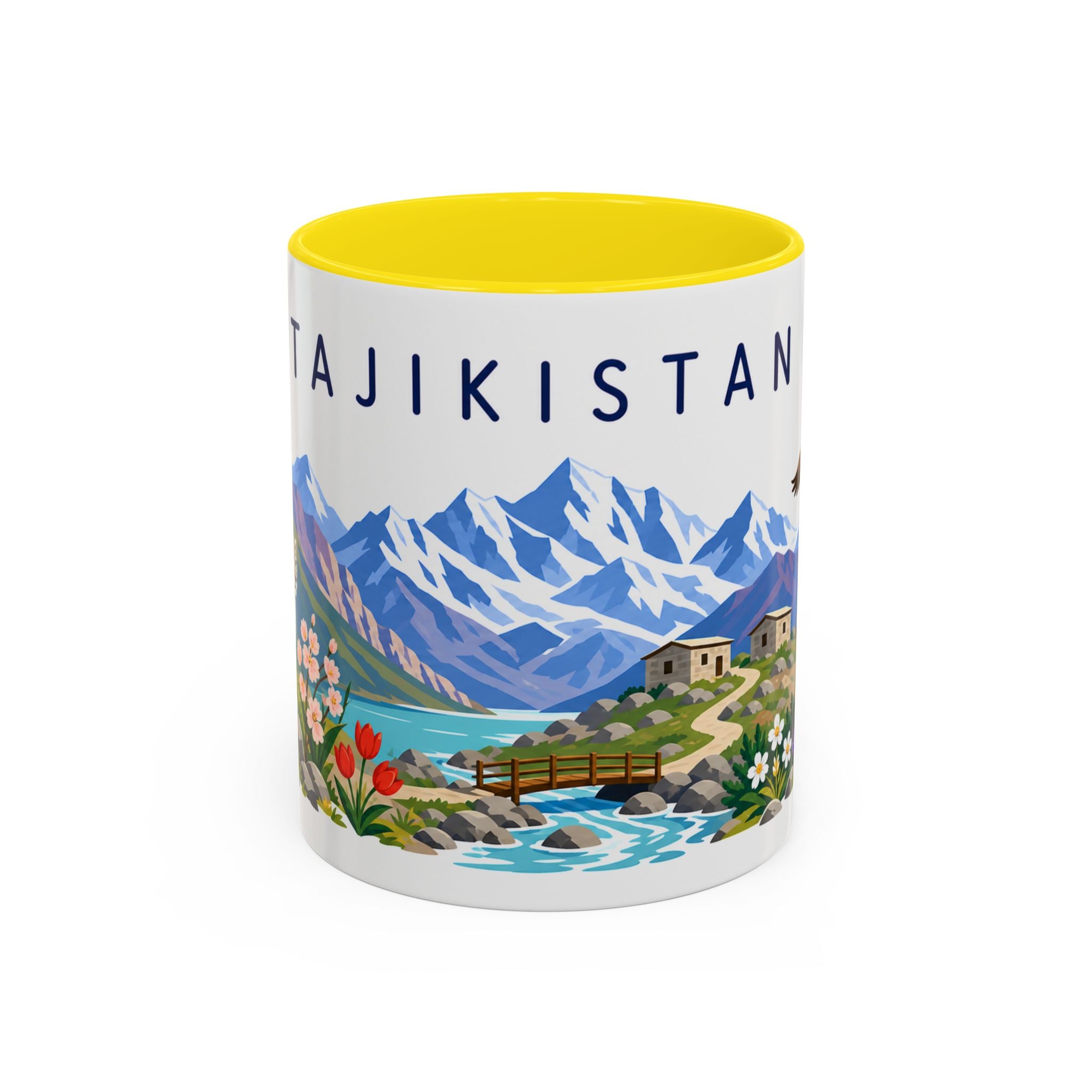 Tajikistan Coffee Mug | Travel Souvenir Accent Mug | Country Gift Ceramic Cup 11oz 15oz
