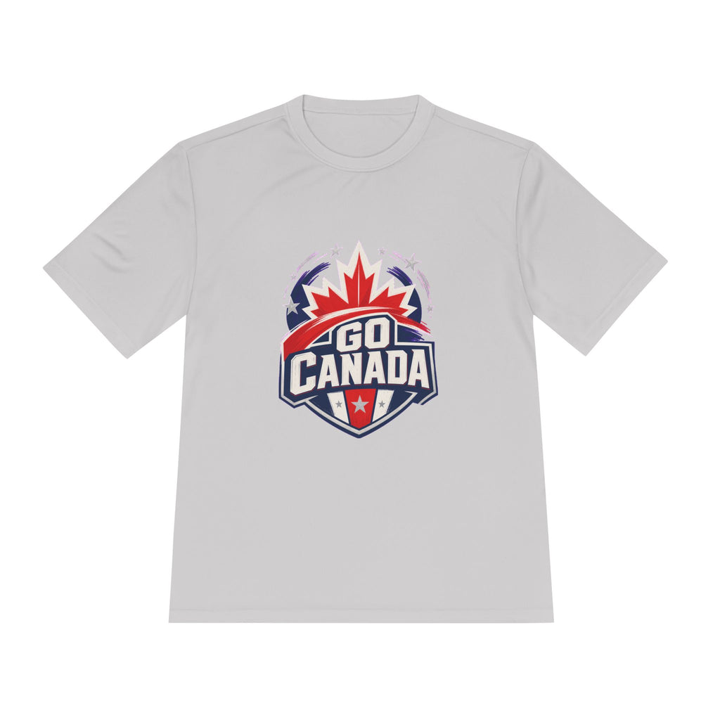 Go Canada Soccer T Shirt, Moisture Wicking Fan Tee