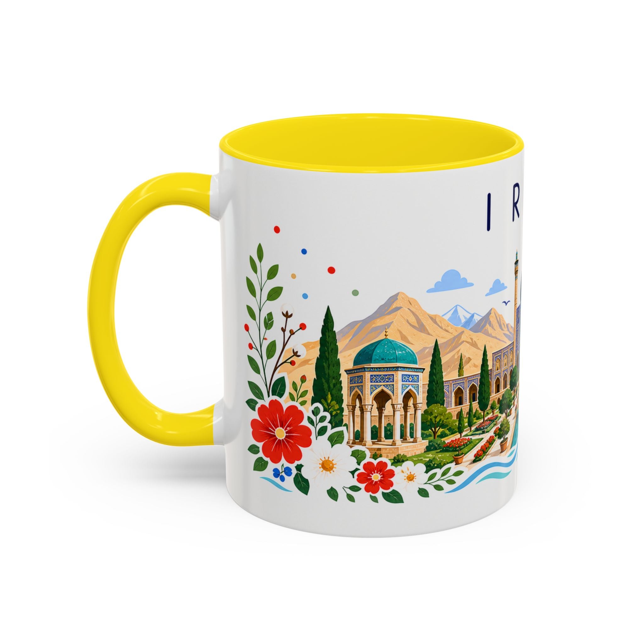 Iran Coffee Mug | Travel Souvenir Accent Mug | Place Gift Ceramic Cup 11oz 15oz