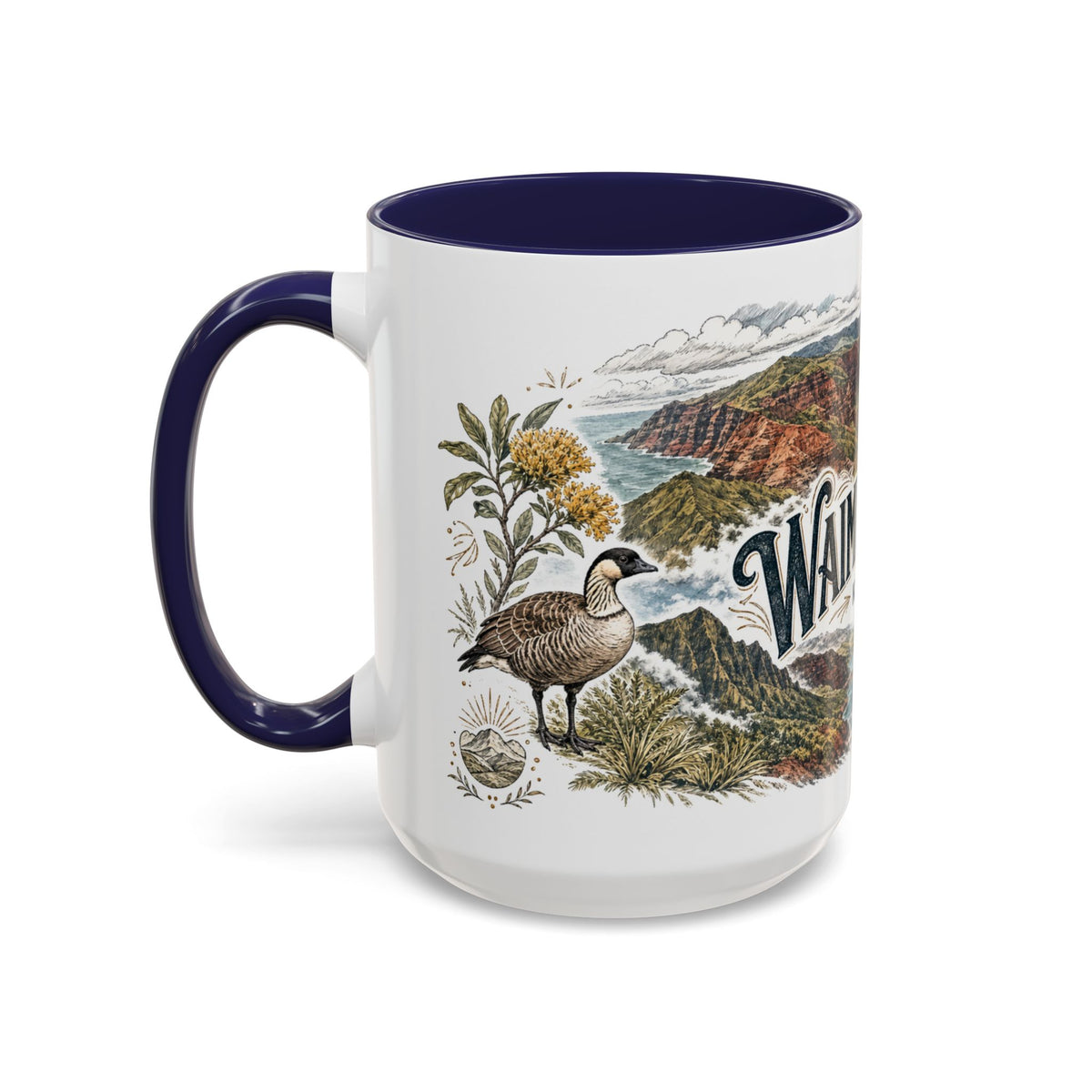 Waimea Canyon Mug, Kauai Travel Souvenir, Bucket List Gift, Accent Ceramic Coffee Mug 11oz 15oz