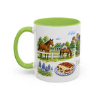 Lexington Illustrated Travel Mug | City Souvenir Accent Coffee Mug | 11oz 15oz Ceramic Cup