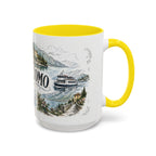 Lake Como Mug, Italy Travel Souvenir, Bucket List Gift, Accent Ceramic Coffee Mug 11oz 15oz