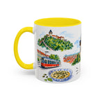 Graz Illustrated Travel Mug | City Souvenir Accent Coffee Mug | 11oz 15oz Ceramic Cup
