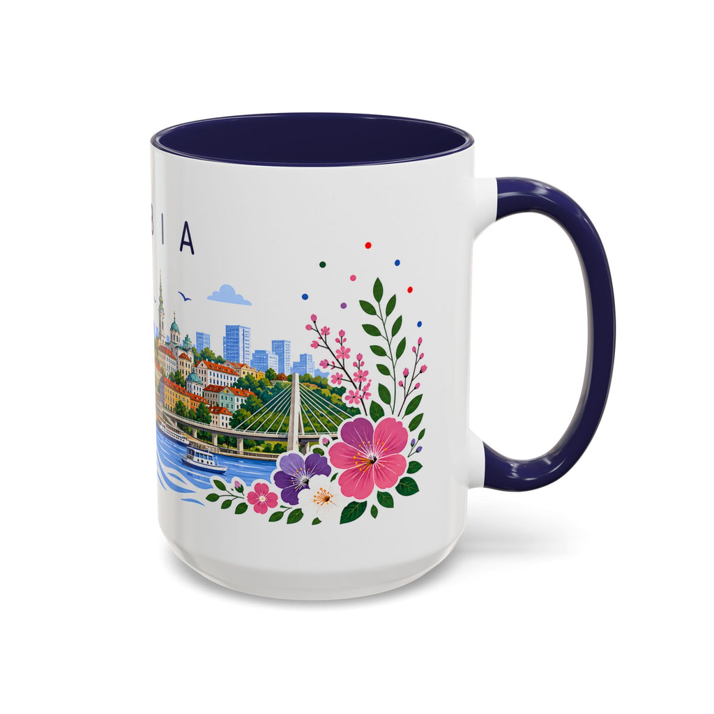 Serbia Coffee Mug | Travel Souvenir Accent Mug | Place Gift Ceramic Cup 11oz 15oz