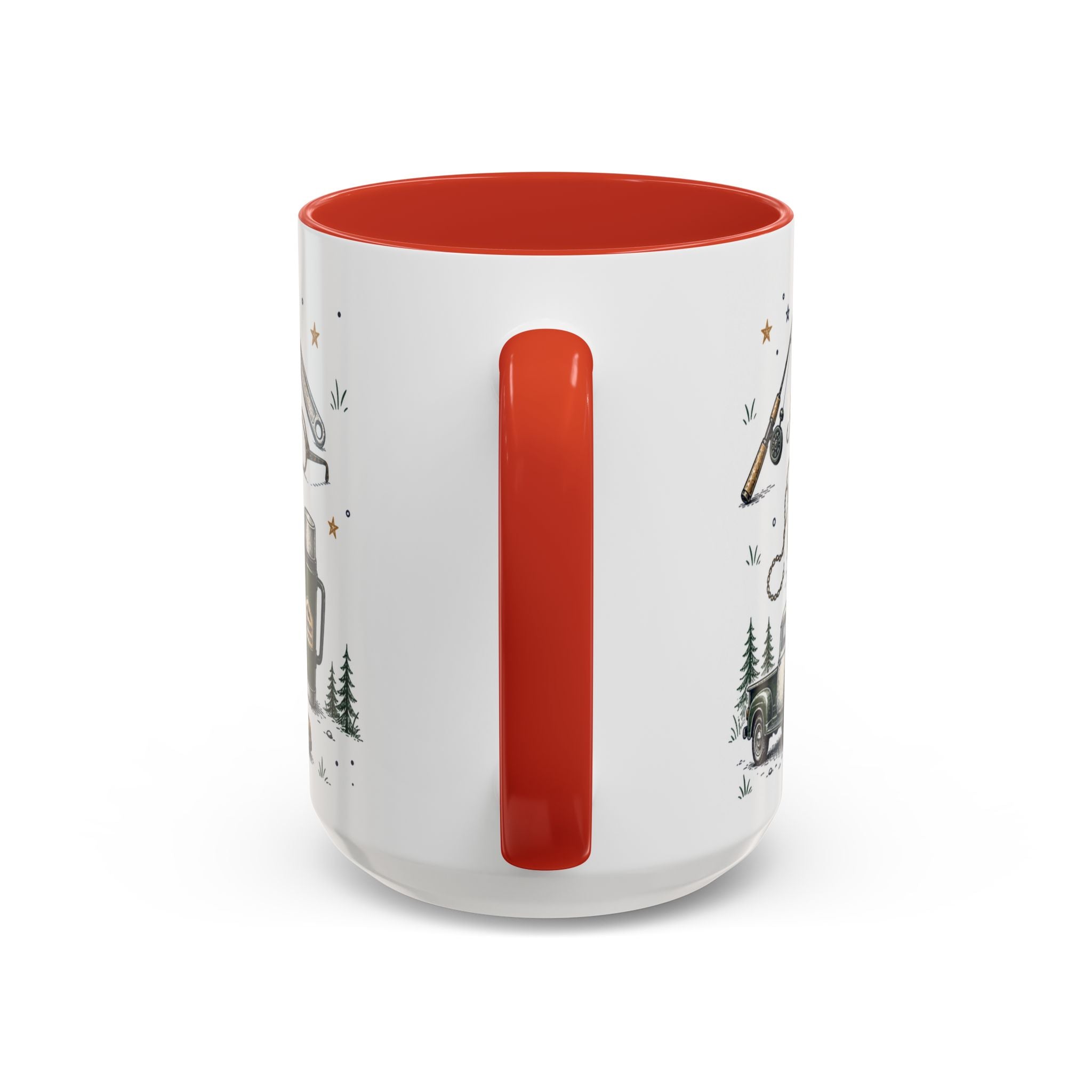 Grandpa The Legend Coffee Mug | Gift From Grandkids | Accent Color Ceramic 11oz 15oz