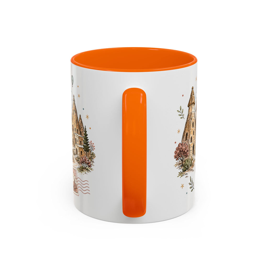 Cappadocia Coffee Mug | Travel Destination Souvenir Gift | Accent Color Ceramic 11oz 15oz