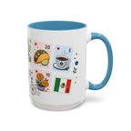 Mexico City Coffee Mug | Postage Stamp Collage Mug | Travel Souvenir Accent Cup 11oz 15oz