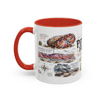 Petrified Forest National Park Coffee Mug | Arizona Painted Desert Fossil Gift | Accent Color Ceramic 11oz 15oz