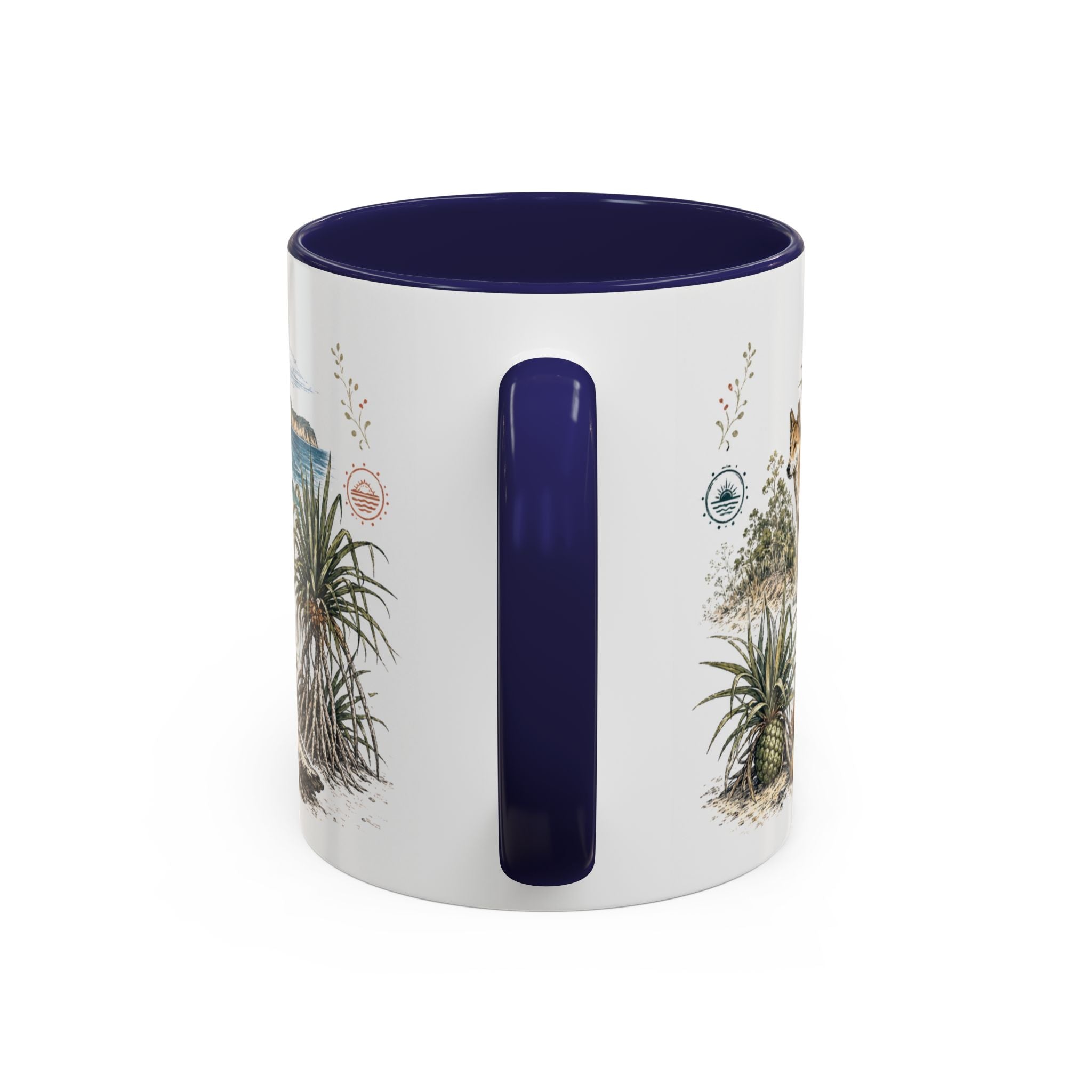 K'gari Mug, Australia Travel Souvenir, Bucket List Gift, Accent Ceramic Coffee Mug 11oz 15oz