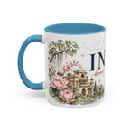 India Home Country Mug | Moving Away Gift | Long Distance Friendship | 11 oz 15 oz Accent Mug