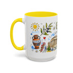 Athens Travel Mug | European City Souvenir Accent Coffee Mug | 11oz 15oz Ceramic Cup