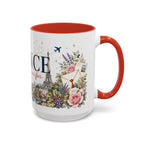 France Home Country Mug | Moving Away Gift | Long Distance Friendship | 11 oz 15 oz Accent Mug