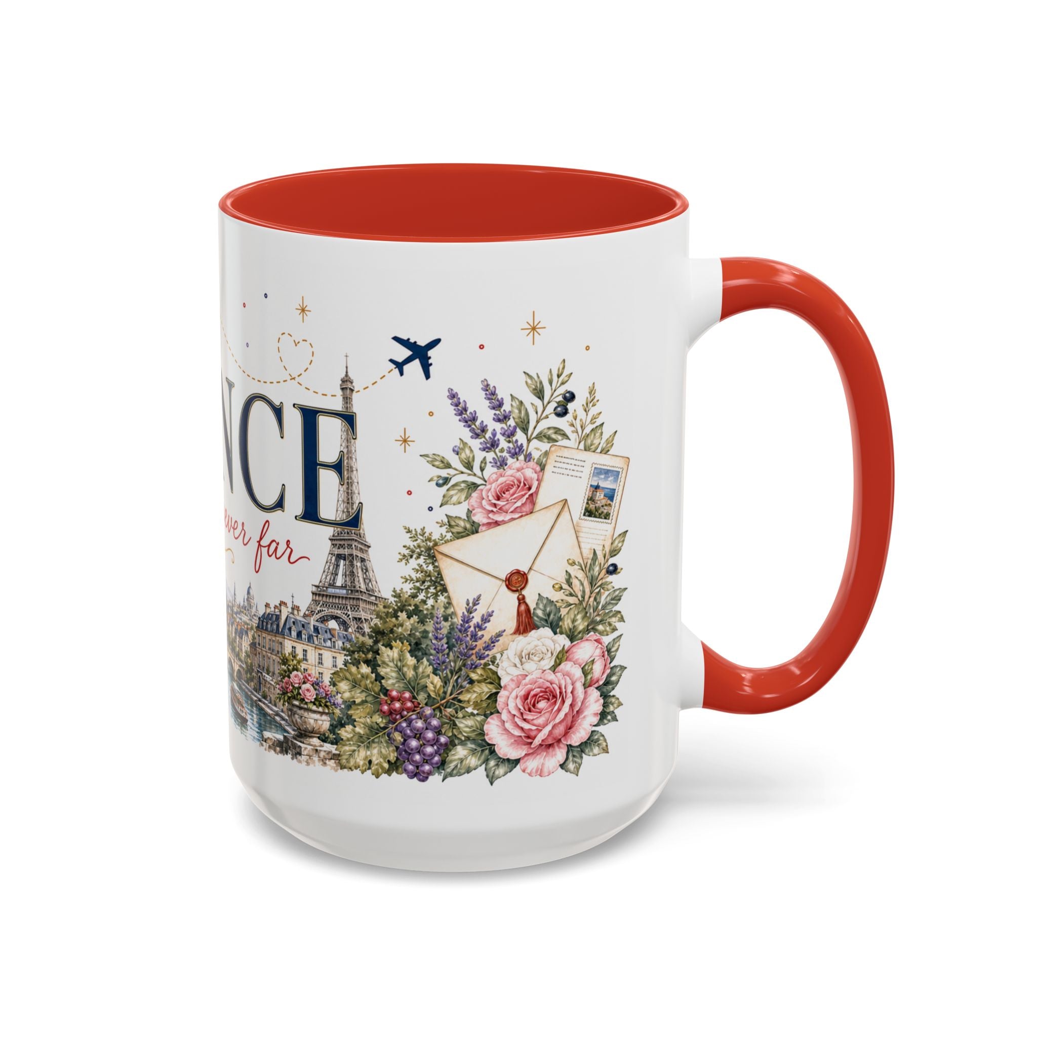France Home Country Mug | Moving Away Gift | Long Distance Friendship | 11 oz 15 oz Accent Mug