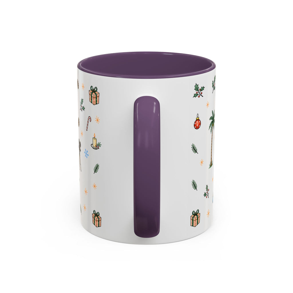 Los Angeles Christmas Mug | Watercolor City Souvenir | Ceramic Coffee Cup (11oz or 15oz)