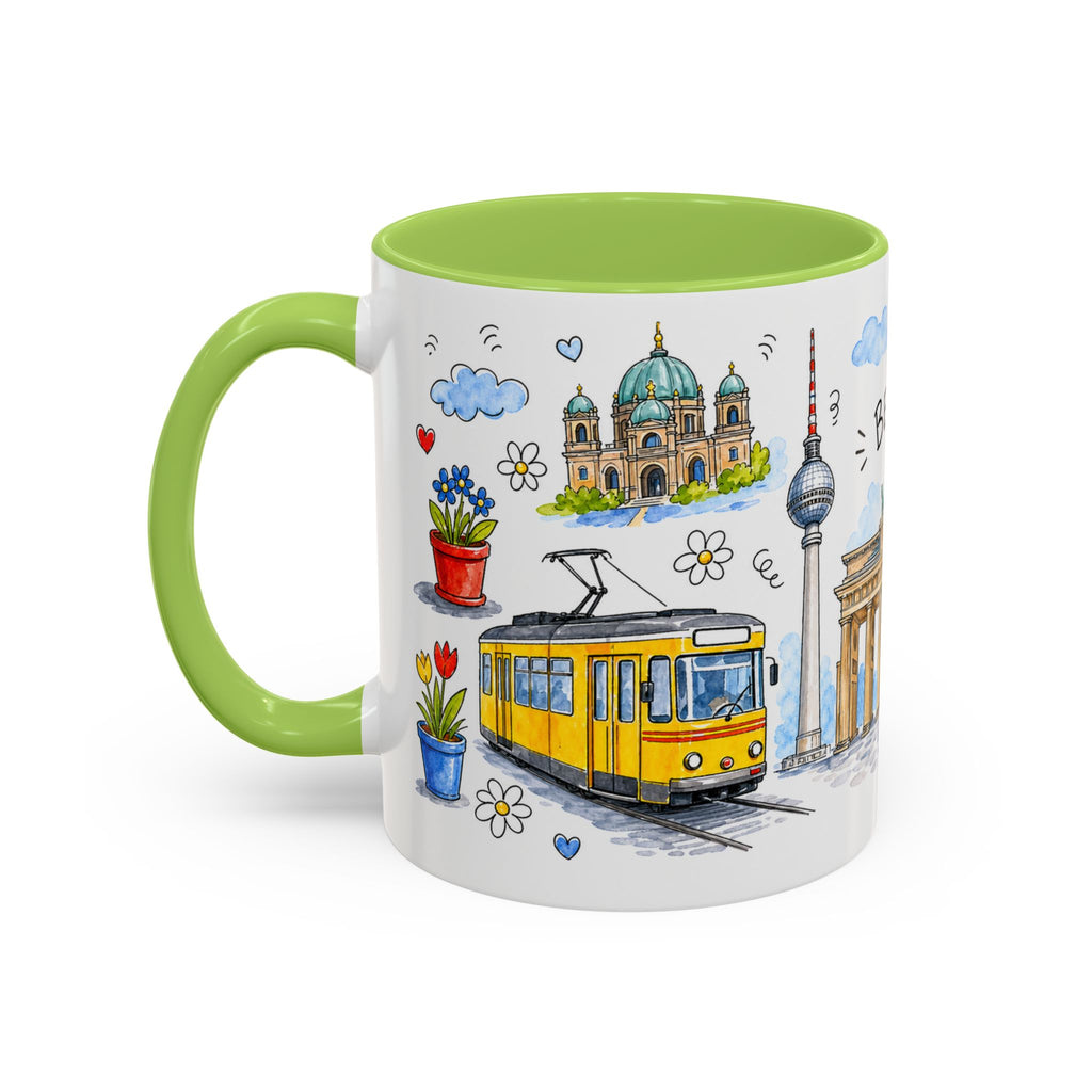 Berlin Travel Mug | European City Souvenir Accent Coffee Mug | 11oz 15oz Ceramic Cup
