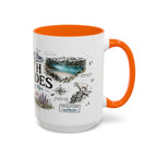 North Cascades National Park Coffee Mug | Washington Alpine Glacier Hiking Gift | Accent Color Ceramic 11oz 15oz
