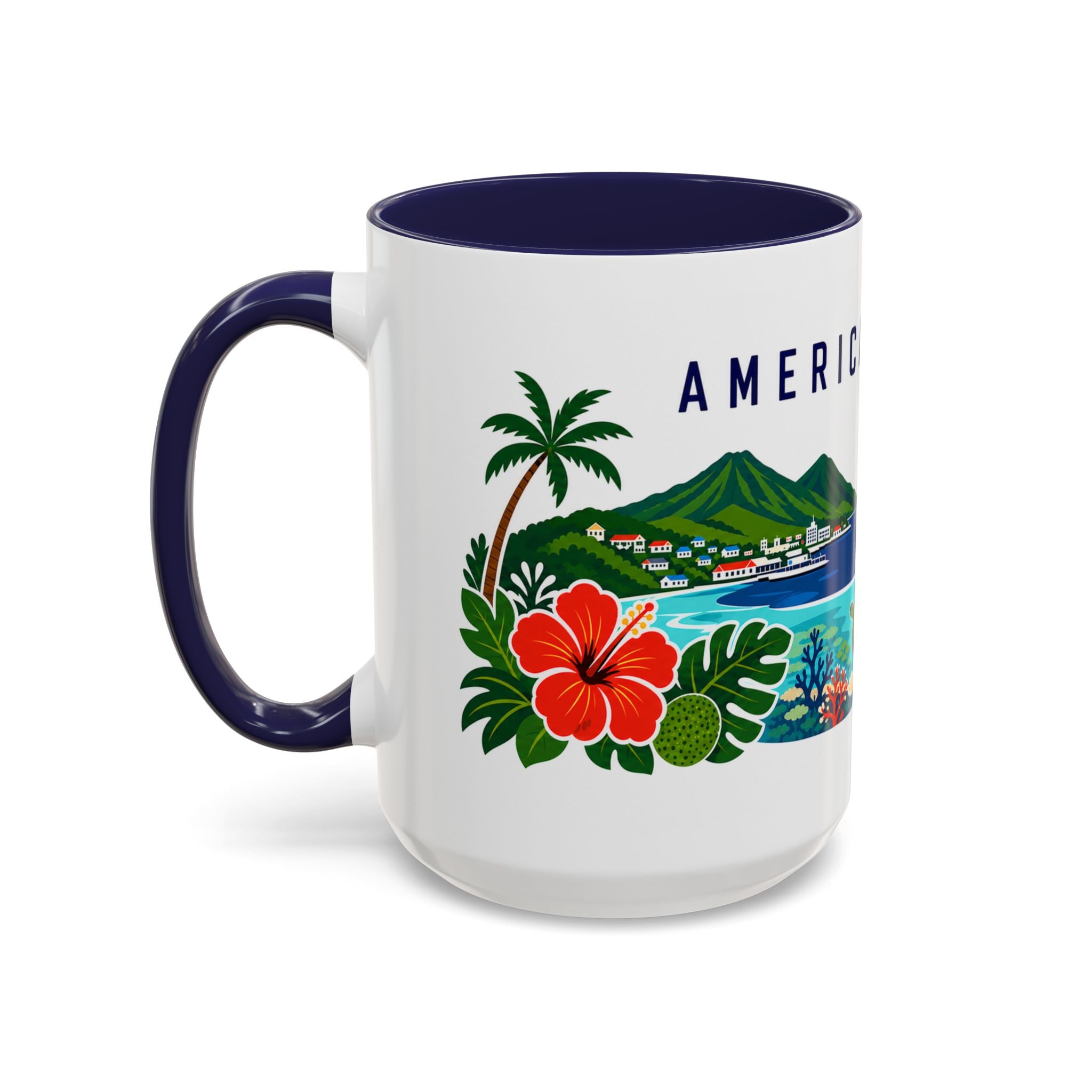 American Samoa Coffee Mug | Travel Souvenir Accent Mug | Country Gift Ceramic Cup 11oz 15oz