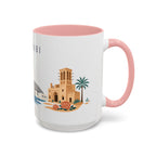 Abu Dhabi Coffee Mug | United Arab Emirates Travel Souvenir | Porcelain Decal City Gift | 11oz 15oz Accent Mug