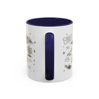 Denali National Park Coffee Mug | Alaska National Park Hiking Gift | Accent Color Ceramic 11oz 15oz