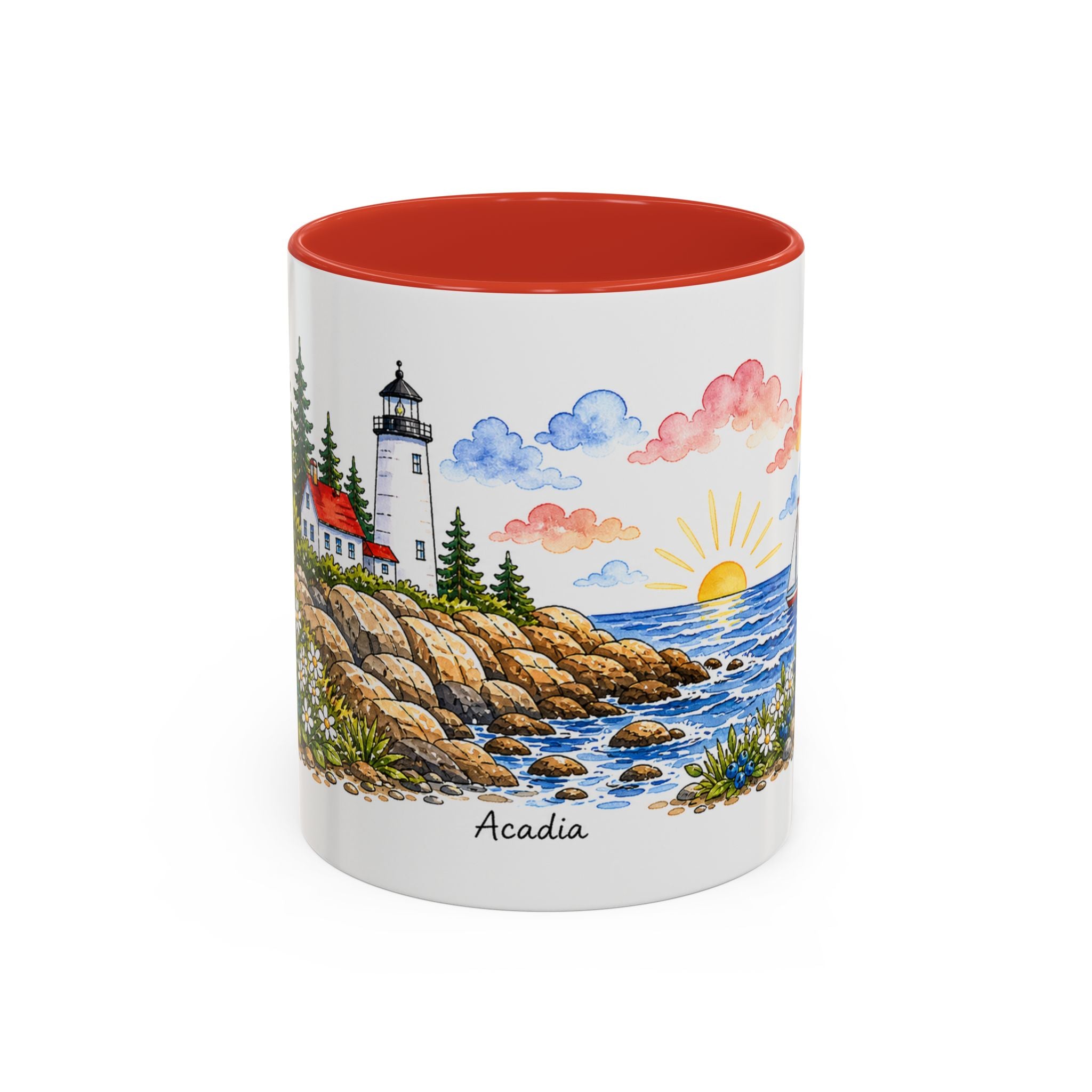 Acadia National Park Mug | US Travel Souvenir Accent Coffee Mug | 11oz 15oz Ceramic Cup
