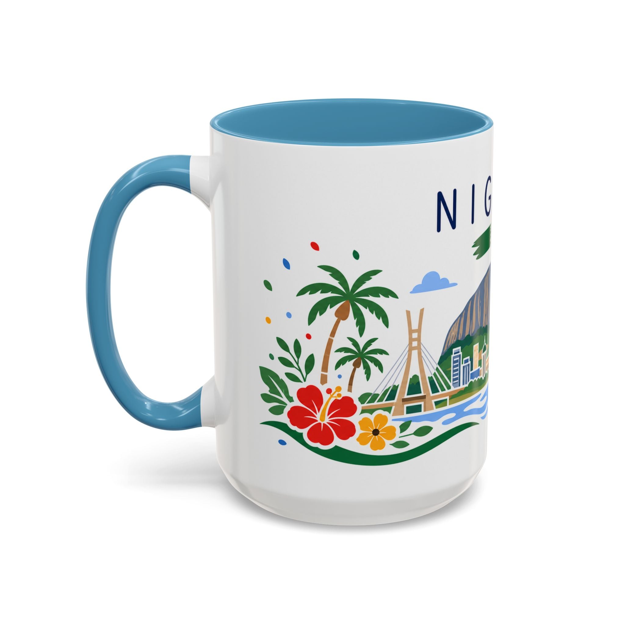 Nigeria Coffee Mug | Travel Souvenir Accent Mug | Country Gift Ceramic Cup 11oz 15oz