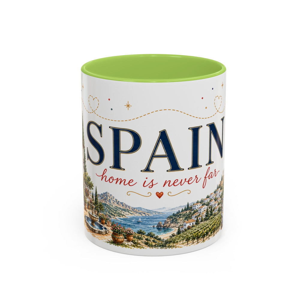 Spain Home Country Mug | Moving Away Gift | Long Distance Friendship | 11 oz 15 oz Accent Mug