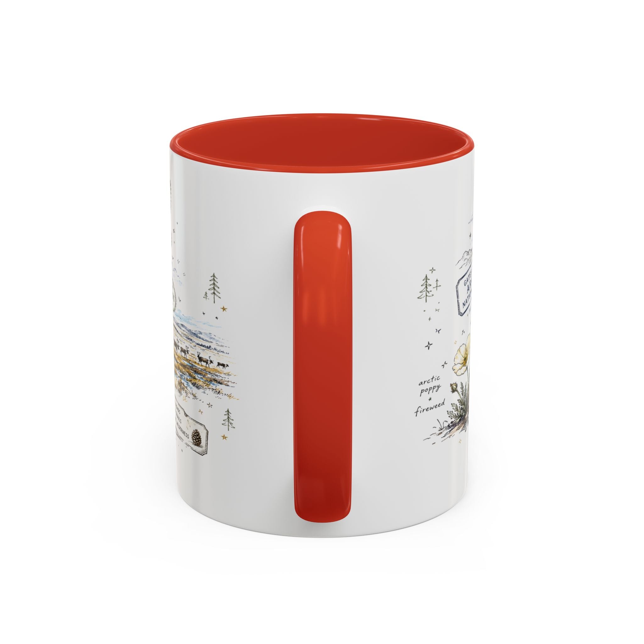 Gates of the Arctic National Park Coffee Mug | Alaska Arctic Wilderness Gift | Accent Color Ceramic 11oz 15oz