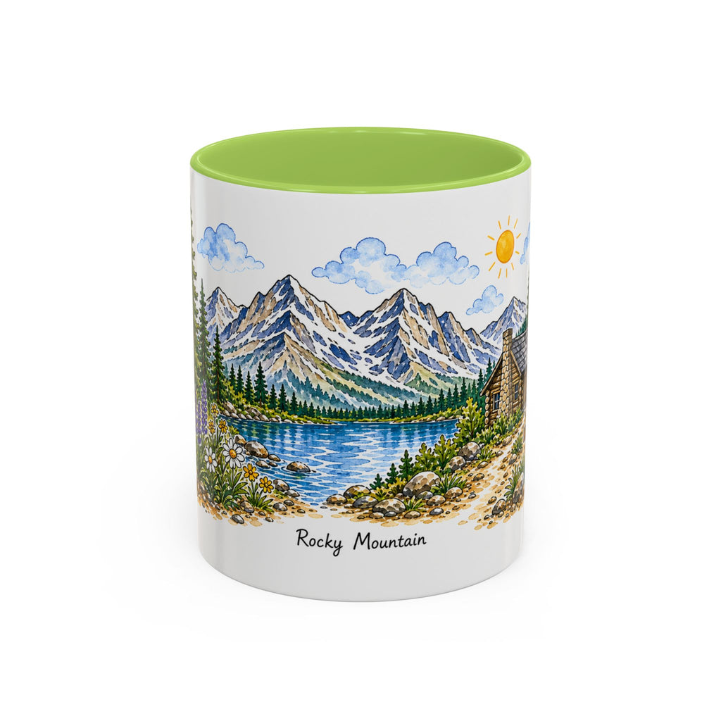 Rocky Mountain National Park Mug | US Travel Souvenir Accent Coffee Mug | 11oz 15oz Ceramic Cup