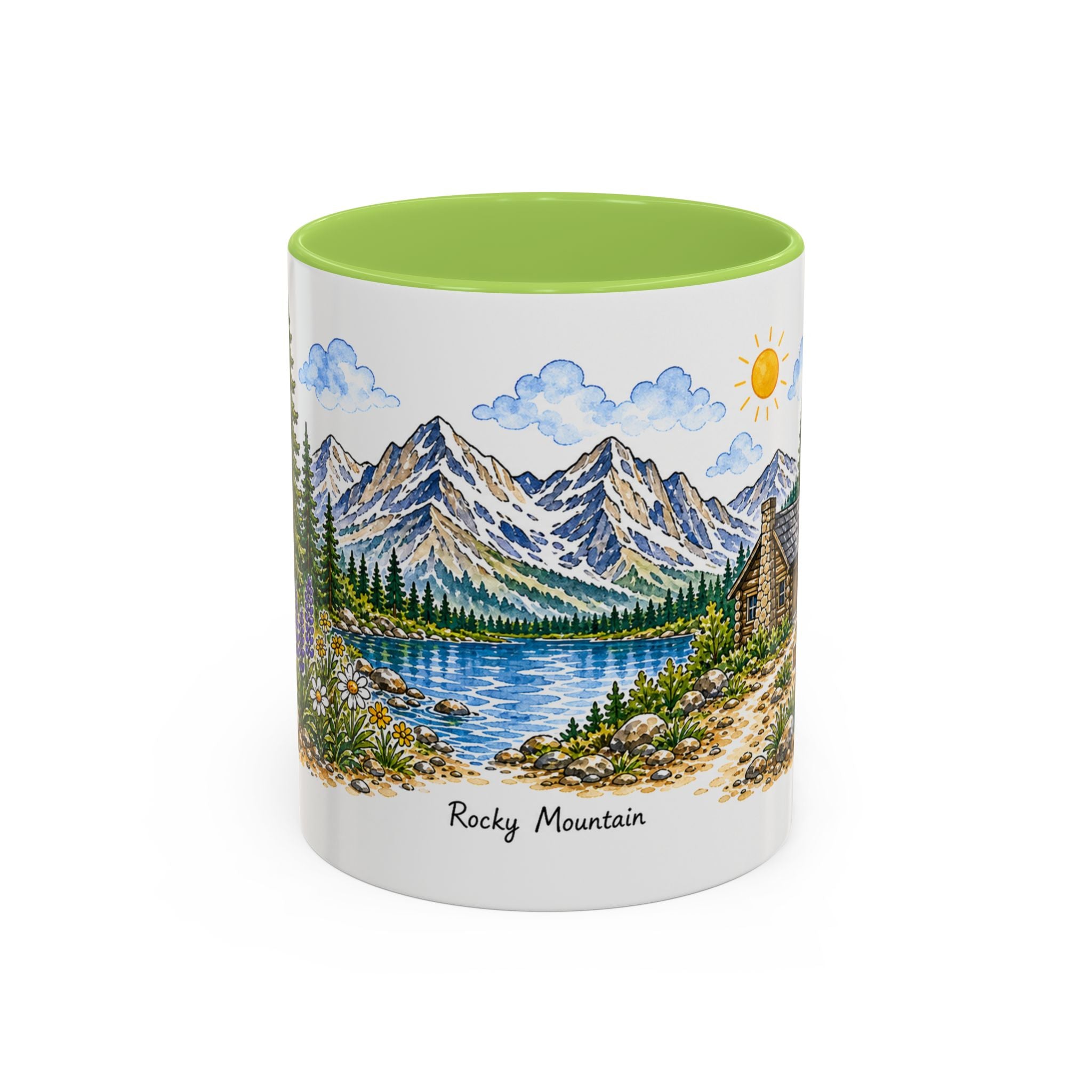 Rocky Mountain National Park Mug | US Travel Souvenir Accent Coffee Mug | 11oz 15oz Ceramic Cup