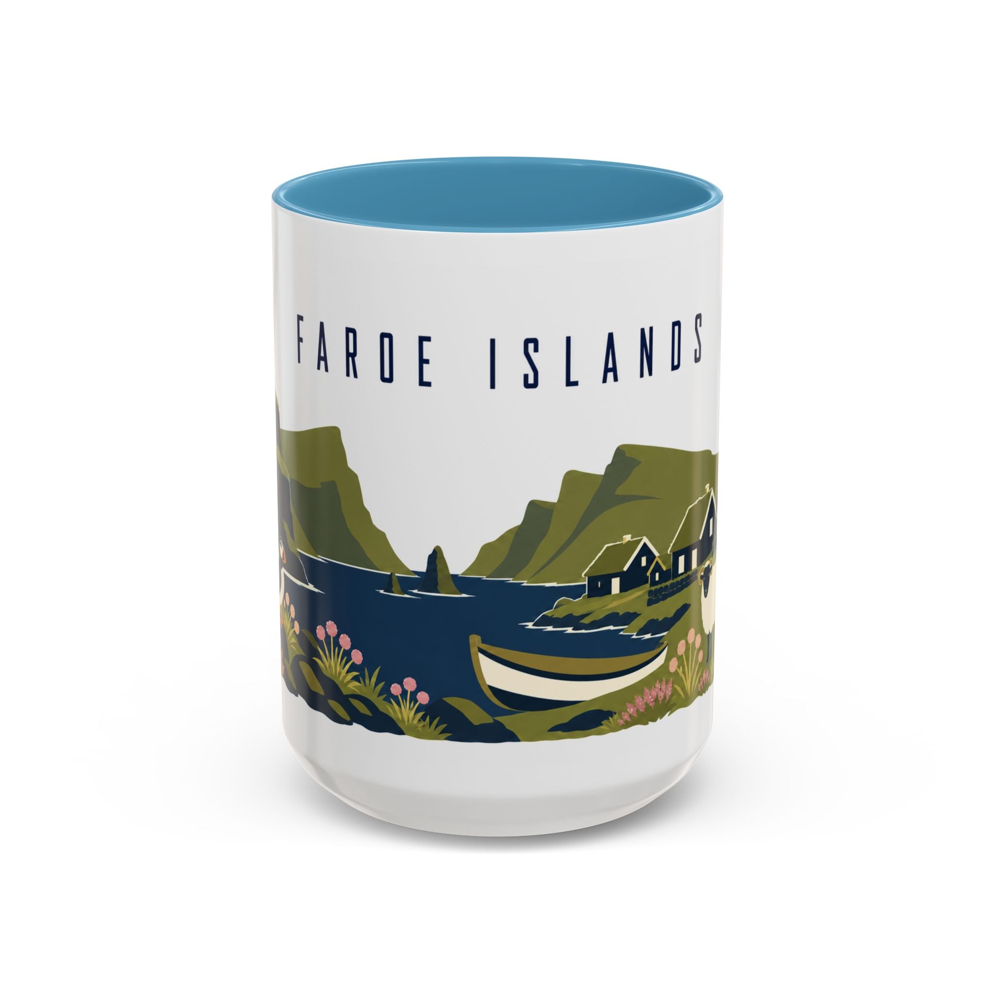 Faroe Islands Coffee Mug | Travel Souvenir Accent Mug | Country Gift Ceramic Cup 11oz 15oz