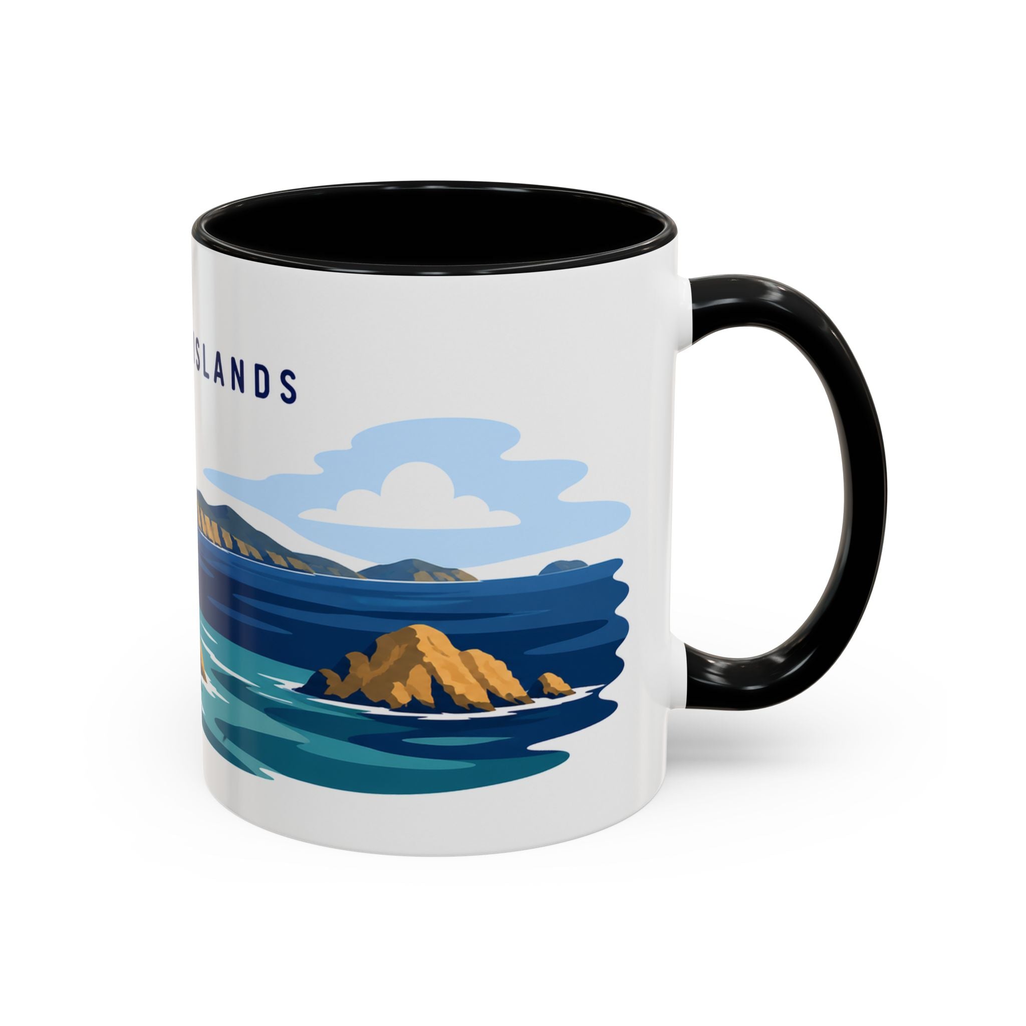 Channel Islands National Park Coffee Mug | Solid Color Block Park Souvenir | 11oz 15oz Accent Mug
