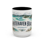 Whitehaven Beach Mug, Australia Travel Souvenir, Bucket List Gift, Accent Ceramic Coffee Mug 11oz 15oz