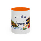 Lima Coffee Mug | Peru Travel Souvenir | Porcelain Decal City Gift | 11oz 15oz Accent Mug
