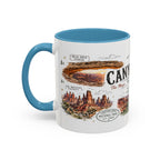 Canyonlands National Park Coffee Mug | Utah Red Rock Desert River Gift | Accent Color Ceramic 11oz 15oz