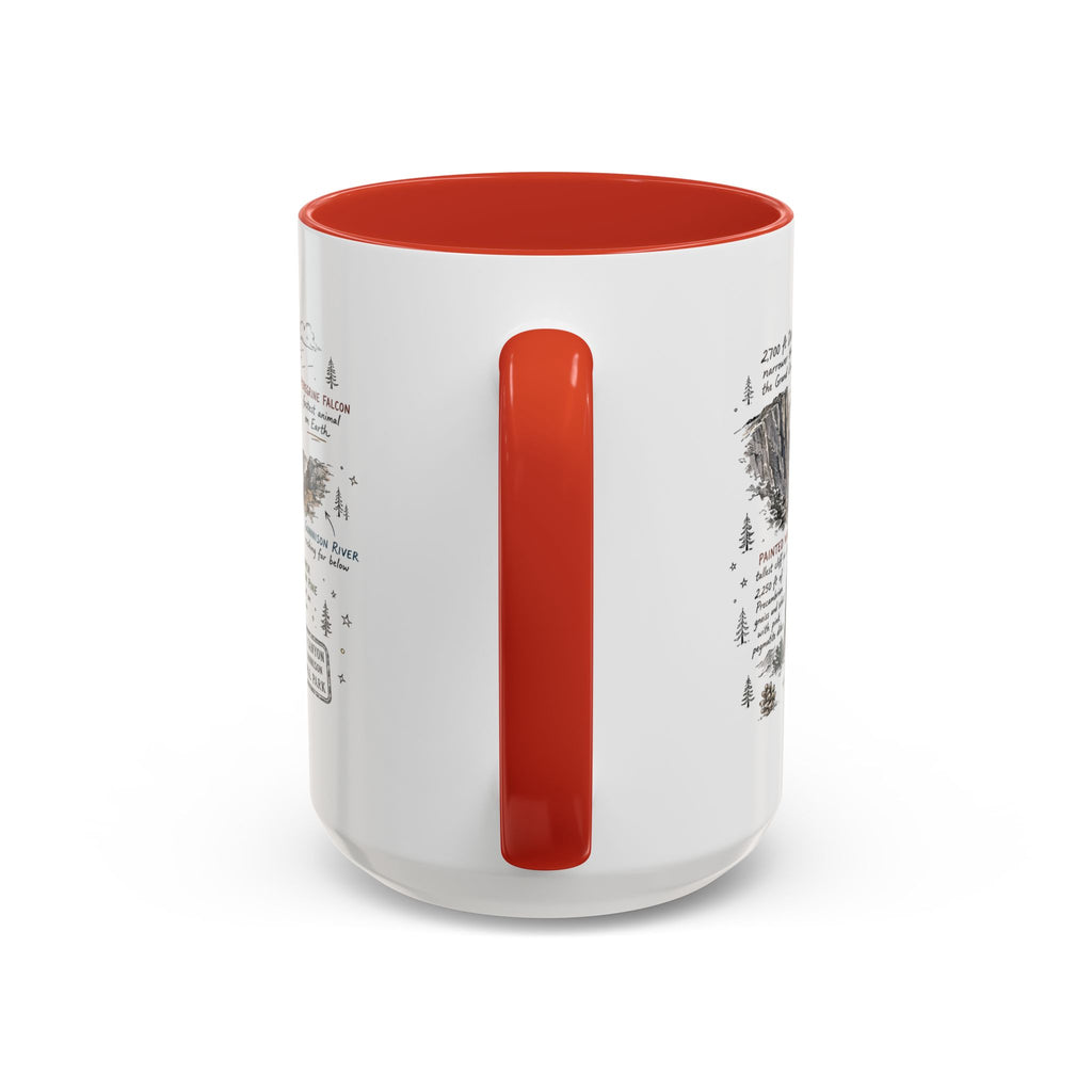 Black Canyon of the Gunnison National Park Coffee Mug | Colorado Deep Canyon Hiking Gift | Accent Color Ceramic 11oz 15oz