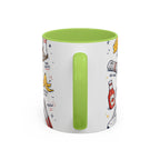 Dad Jokes Sorry Not Sorry Coffee Mug | Father's Day Gift for Dad | Accent Color Ceramic 11oz 15oz