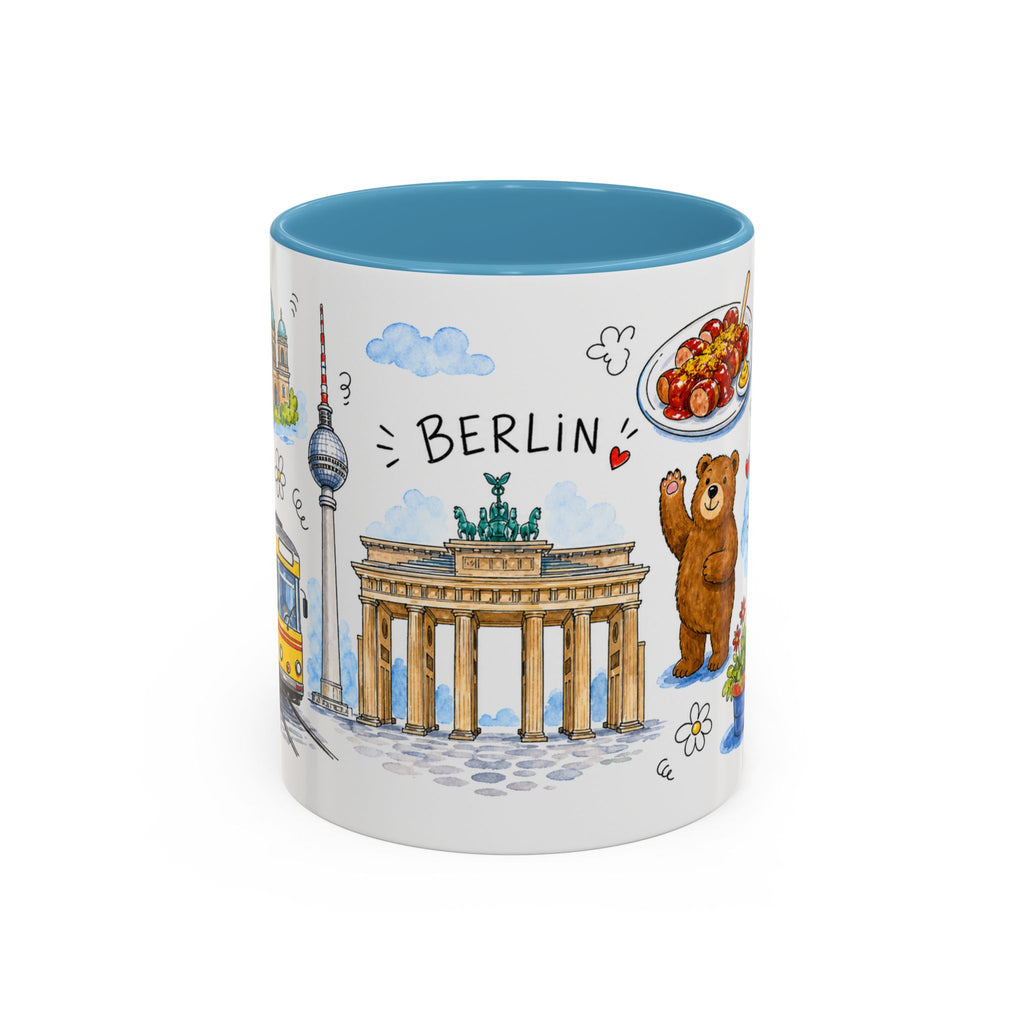 Berlin Travel Mug | European City Souvenir Accent Coffee Mug | 11oz 15oz Ceramic Cup