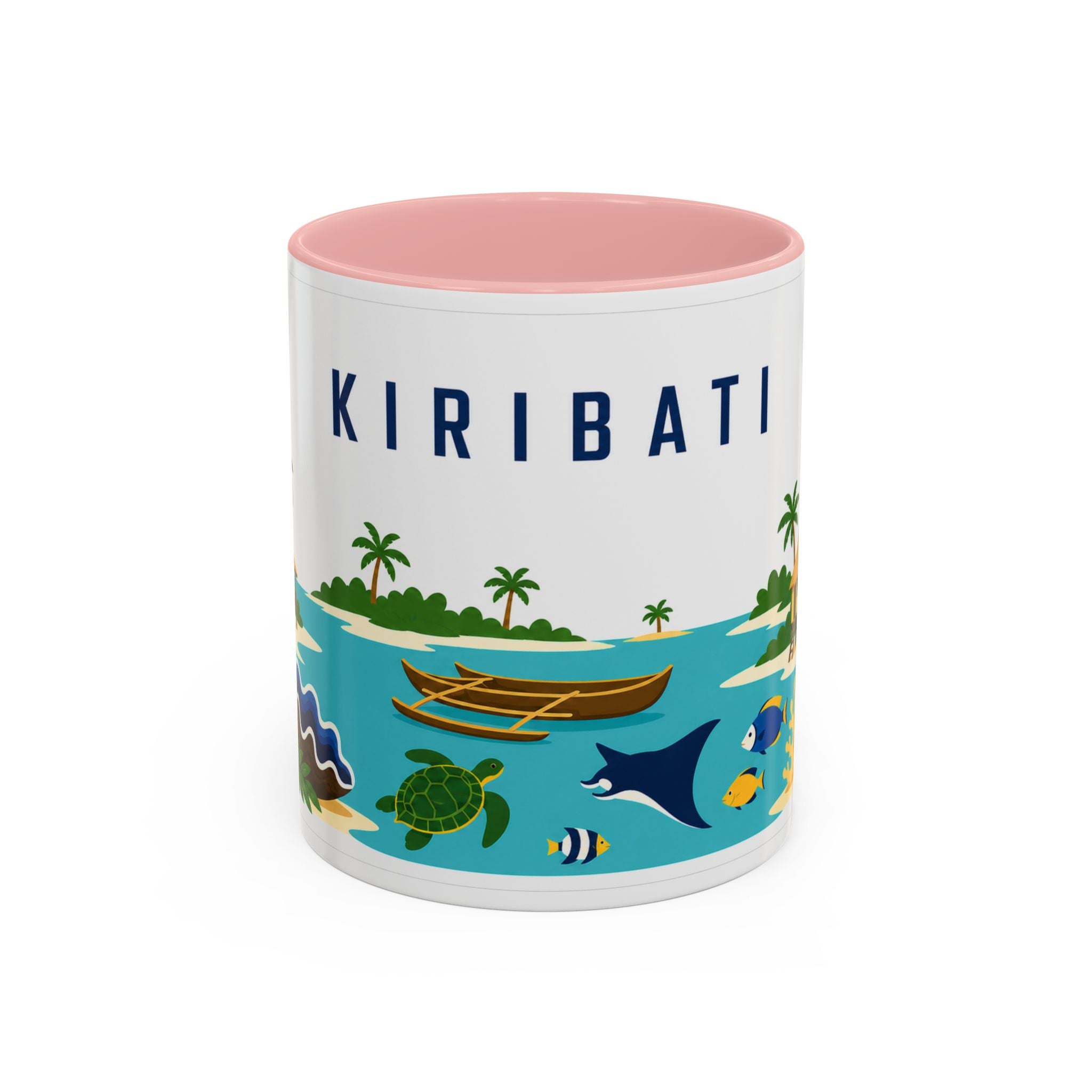 Kiribati Coffee Mug | Travel Souvenir Accent Mug | Country Gift Ceramic Cup 11oz 15oz