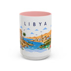 Libya Coffee Mug | Travel Souvenir Accent Mug | Place Gift Ceramic Cup 11oz 15oz