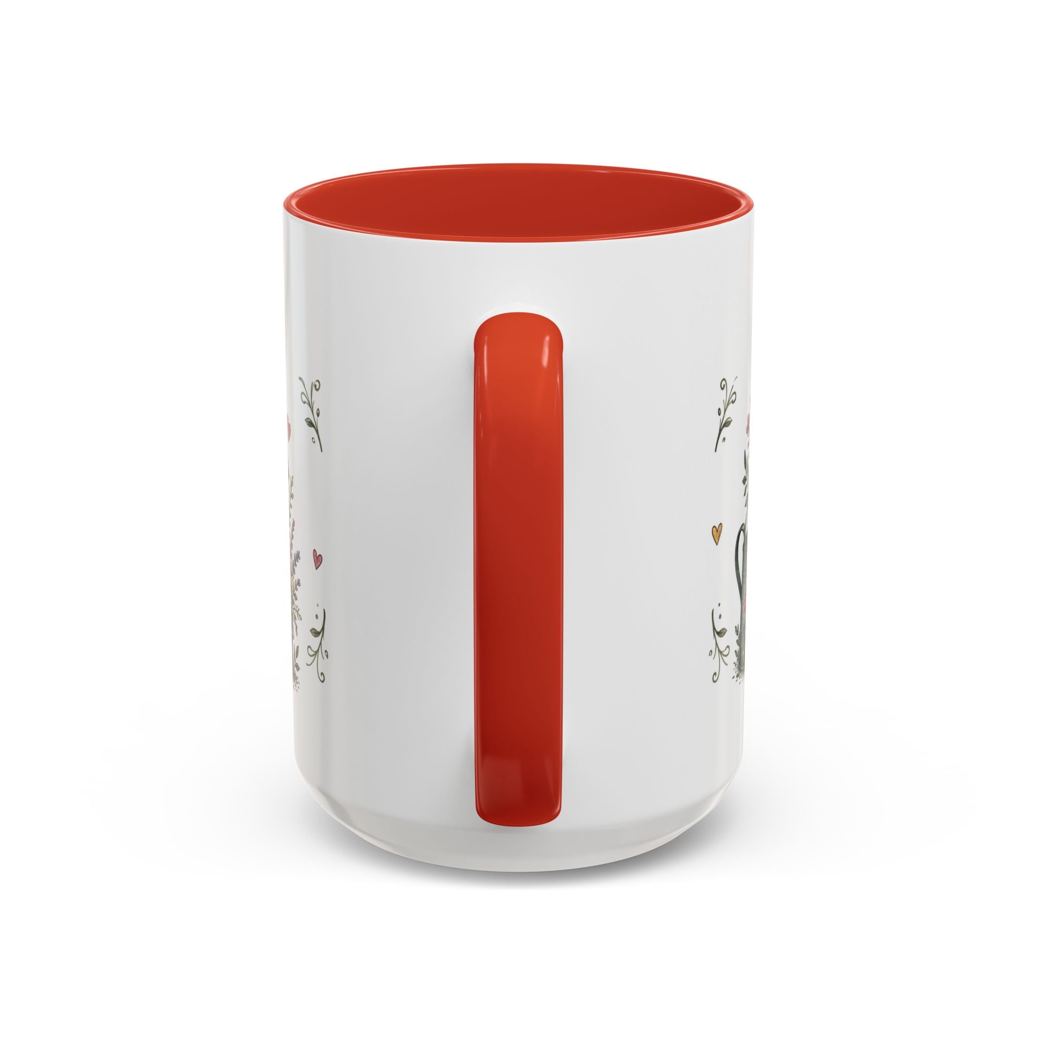 Grandma's Garden Of Love Coffee Mug | Gift From Grandkids | Accent Color Ceramic 11oz 15oz