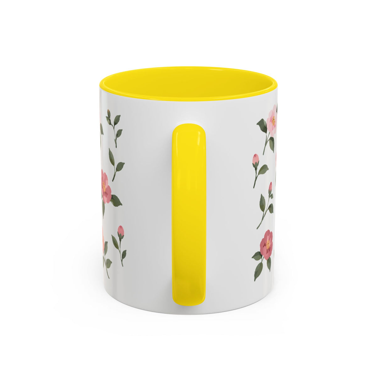 Alabama Camellia Mug, State Flower Floral Coffee Cup, 11oz Botanical Gift