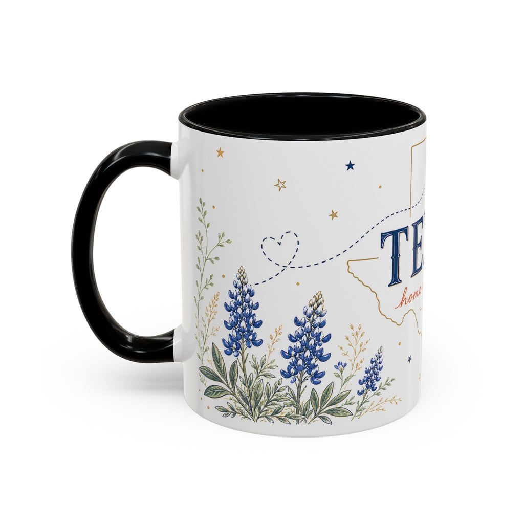 Texas State Map Mug | Bluebonnet Botanical Design, Home Reminder Coffee Cup