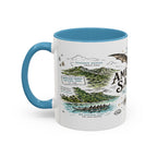 American Samoa National Park Coffee Mug | Pacific Island Rainforest Reef Gift | Accent Color Ceramic 11oz 15oz