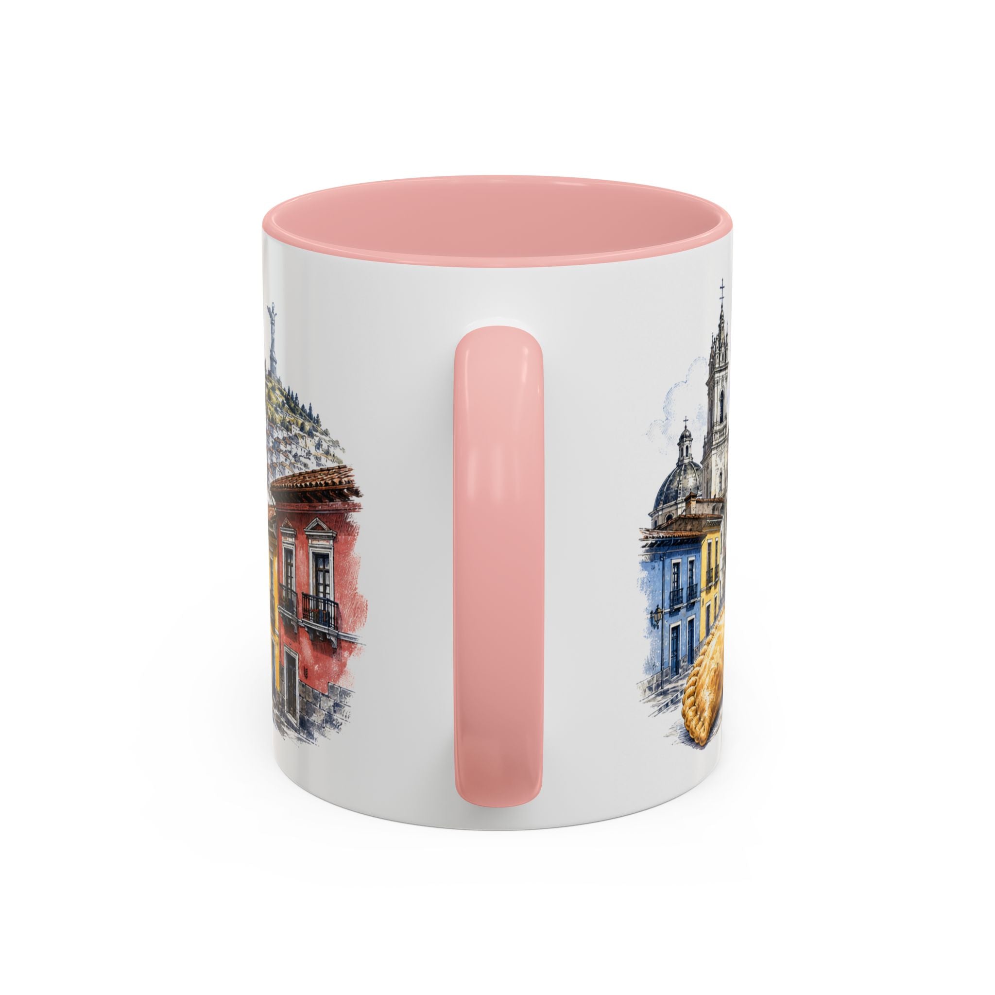 Quito Coffee Mug | Ecuador Travel Souvenir | Vintage Illustrated City Gift | 11 oz 15 oz Accent Mug