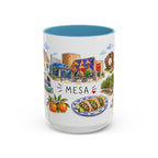 Mesa Illustrated Travel Mug | City Souvenir Accent Coffee Mug | 11oz 15oz Ceramic Cup