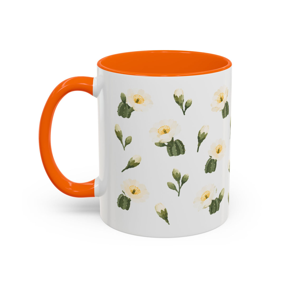Arizona Saguaro cactus blossom Mug, State Flower Floral Coffee Cup, 11oz Botanical Gift
