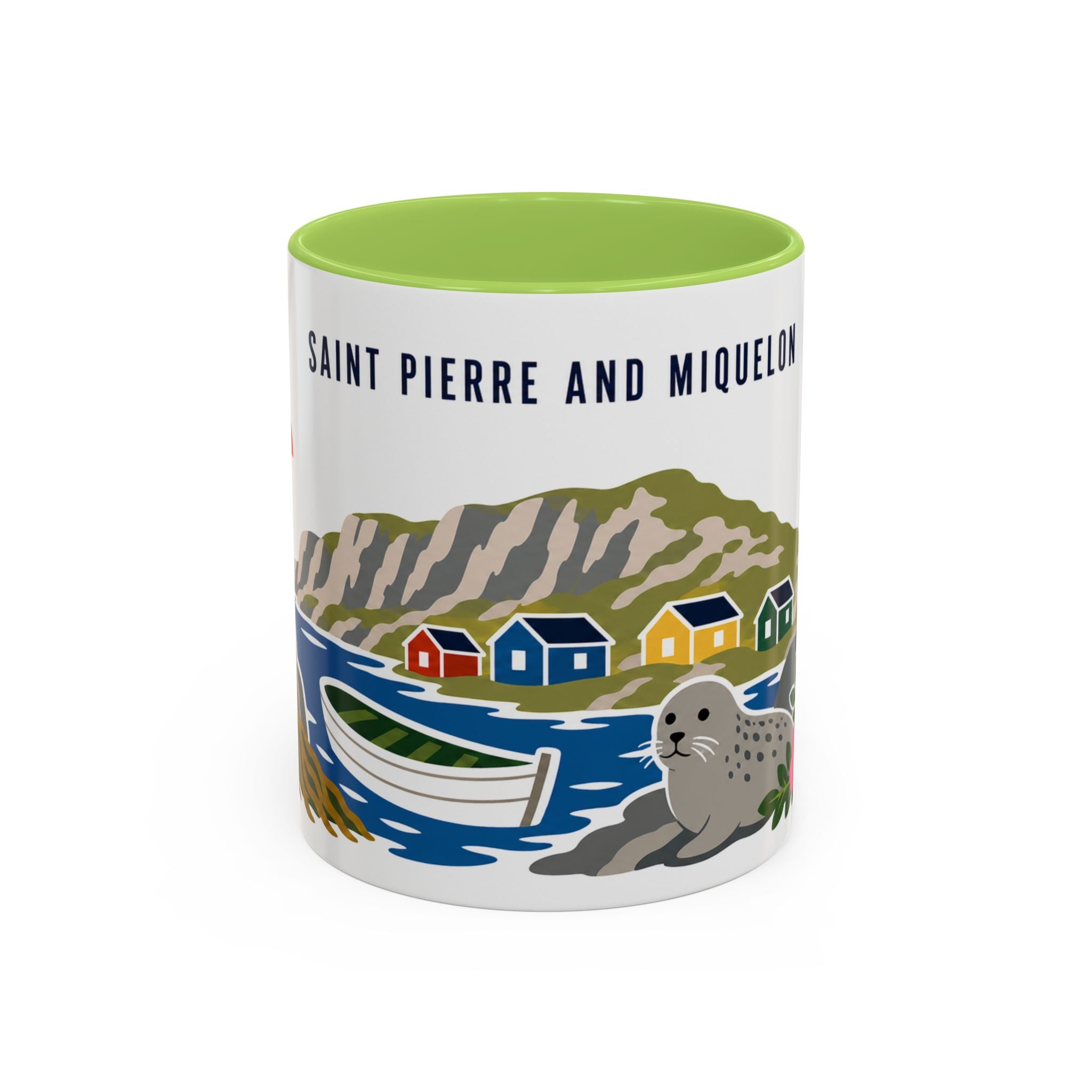 Saint Pierre and Miquelon Coffee Mug | Travel Souvenir Accent Mug | Country Gift Ceramic Cup 11oz 15oz